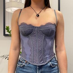 Urban Outfitters: Out From Under corset size S🩵 New Without Tags. Originally $59